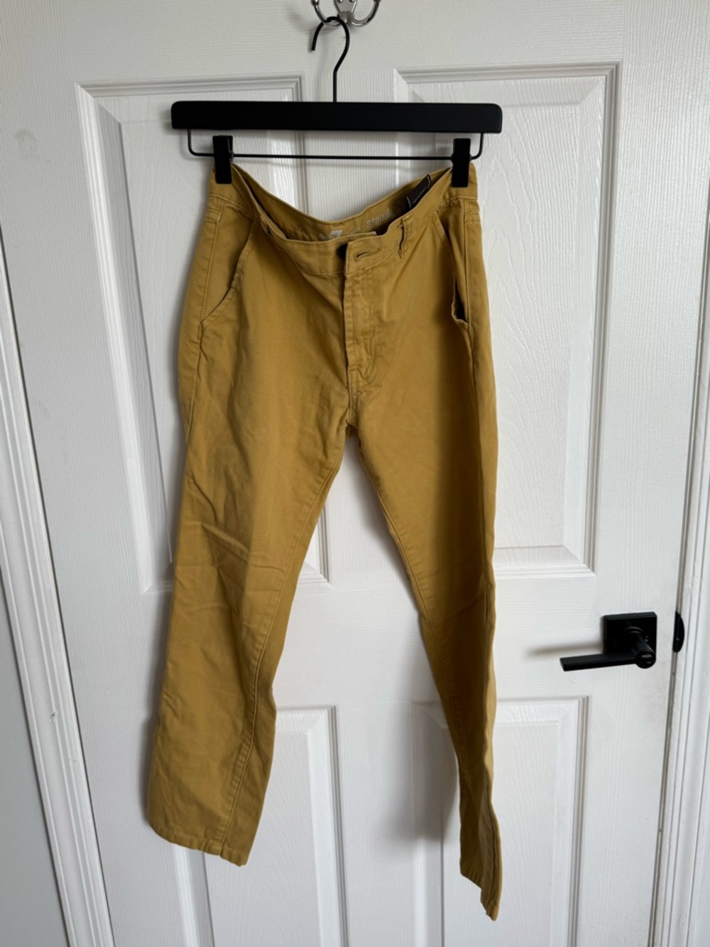7 For All Mankind Mustard Chino Pants Women’s Size 26 Straight Leg
